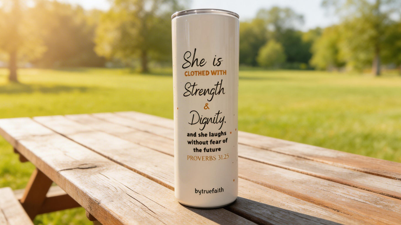 20oz Stainless Steel Tumbler with Metal Straw